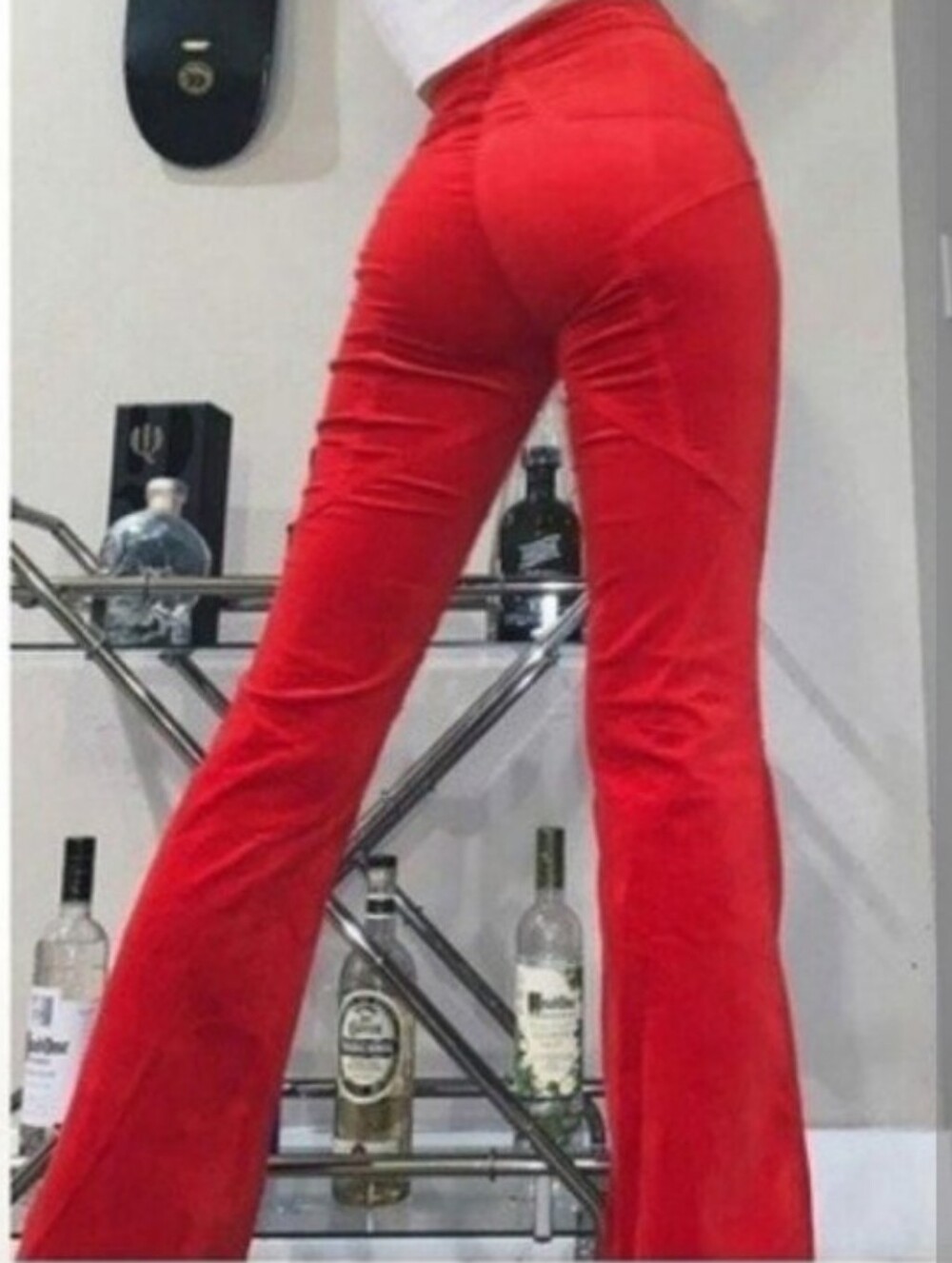Revice Denim Red Venus Flare Star Back Jeans 27 High Rise Boho Western Retro - Picture 15 of 15